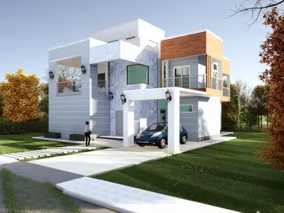 Modern House Model 3D model
