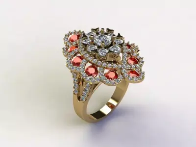 R238 new cad design ring with cad file new release this month 3D model