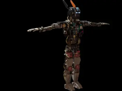 Chappie Character Free low-poly 3D model