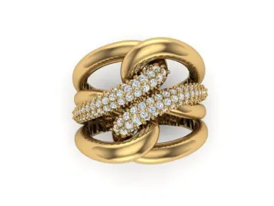 knot ring 3D print model