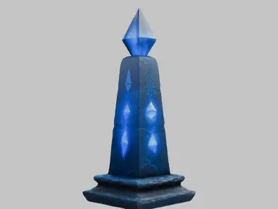 Fantasy Monolith Stylized Lowpoly Low-poly 3D model