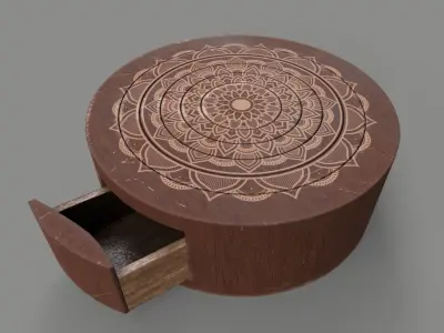 Puzzle Circle Prop Low-poly 3D model