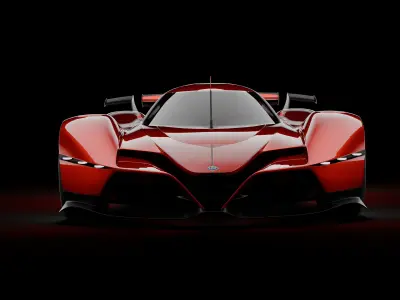 Alfa Romeo 8C-R Tazio 3D model