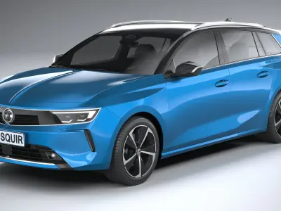Vauxhall Astra Sports Tourer Basic 2022 3D model