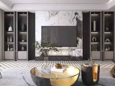 Living Room Scene 11 3D model