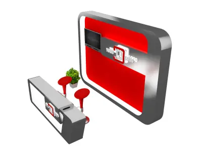 Booth Exhibition Stand a468a 3D model