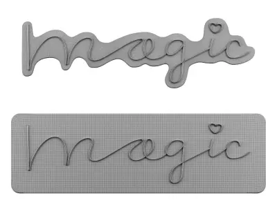 Magic Neon Sign 3D model