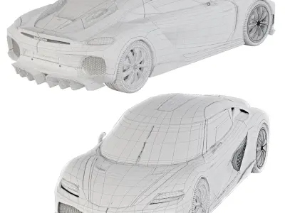 automobile 3D model