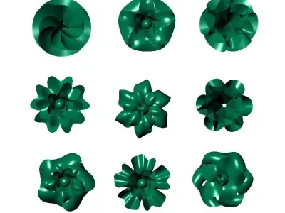 Flower Design Surface Model 3D print model