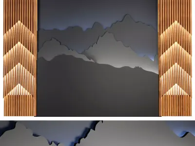 wall panels 001 3D model