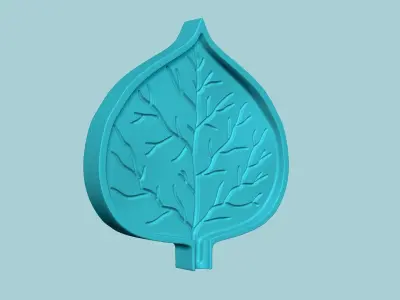 Quaking Aspen Leaf - Molding Artificial EVA Craft 3D print model