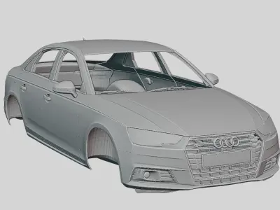 Audi A4 Sedan 2016 Printable Body 3D print model
