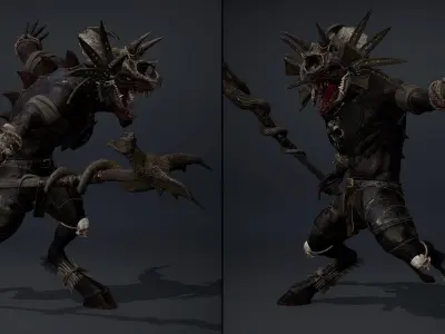 Mist Mage Arm2 Brutal Low-poly 3D model