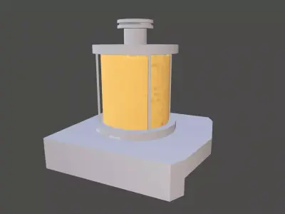 Oil Filter Low-poly 3D model