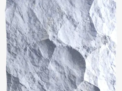 262-RockPanel piece of rock 3D model