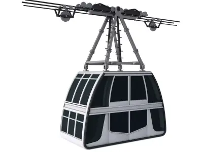 Cableway Cabin Vanoise Express 3D model