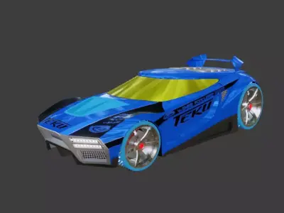 Chicane Hotwheels 3D model