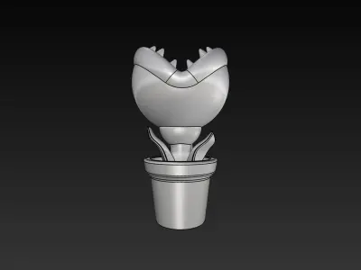 Super Mario Eating Flower 3D Print Ready Model 3D print model