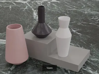 Vases 3D Model Collection