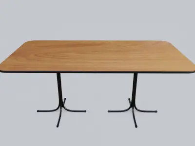 Modern Table - Office - Mesa Moderna Low-poly 3D model