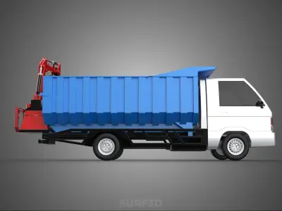 FRESH FRUIT BUNCH PALM OIL GRABBER CRANE GRAPPLE CLAW CAR TRUCK 3D model