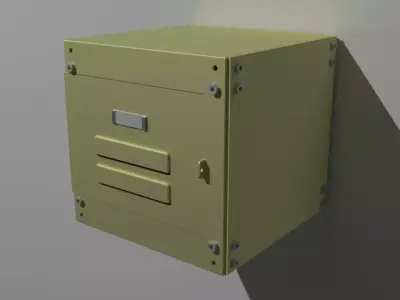 Wall locker Free 3D model