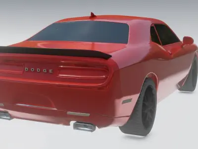 Dodge Challenger srt hellcat 3D model