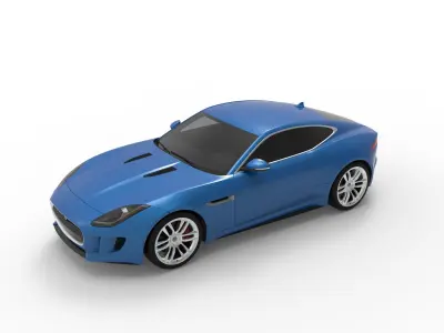 Jaguar Car 3D Model 3D model