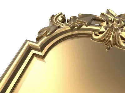carved frame 3D model 39