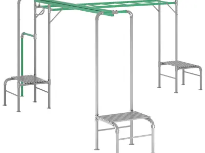 JUNIOR JUNGLE TARZAN MONKEY BARS 3D model