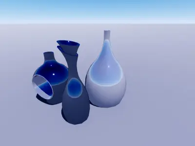 Decoration VASE Scale FActored Free low-poly 3D model