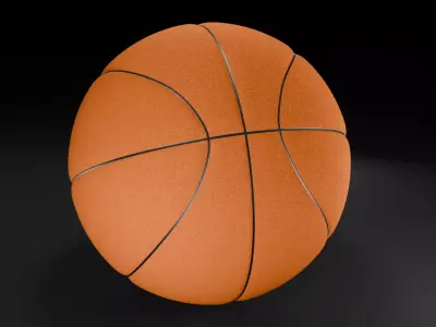 Low Poly Basketball Free low-poly 3D model