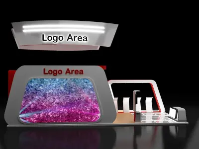 Booth Exhibition Stand a119b 3D model
