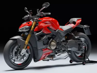 Ducati Streetfighter V4 S 2024 Low-poly 3D model