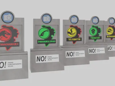 Jurassic Essentials Pack 3D Model Collection