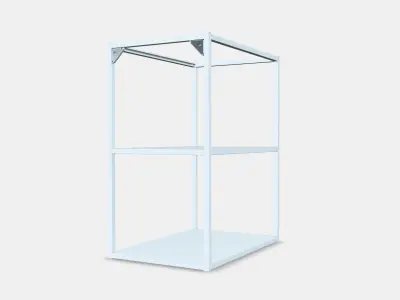 ENHET Base fr w shelves 4 3D model