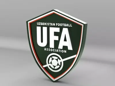 Uzbekistan National Soccer Team Logo 3D model