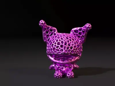 Kuromi Voronoi 3D print model