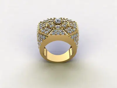 Popular Man Ring in Asia like Thailand Cambodia VietnamR3 3D model
