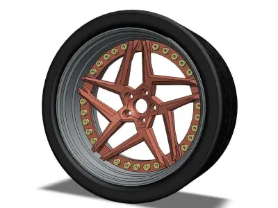 HX-01 Wheels  3D print model