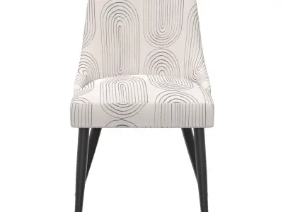Geller Modern Dining Chair in Patterns 3D model