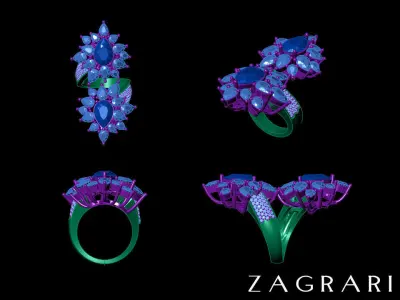 You and Me Ring 3D print model