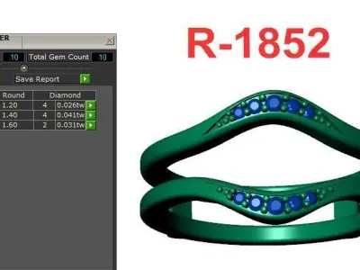 Band Ring 3D print model