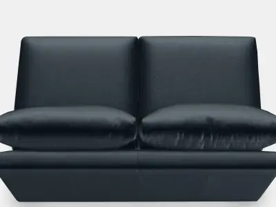 VIMLE 2-seat section Low-poly 3D model