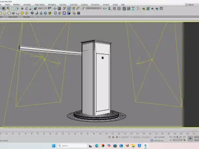 PARKING BARRIER  Low-poly 3D model