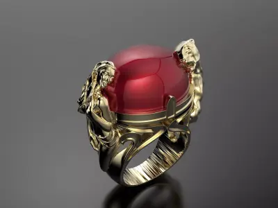 Carrera ring 3D print model