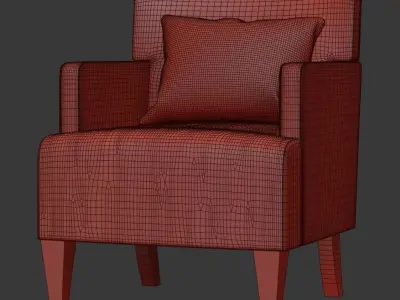 Brentwood Lounge Chair  3D model