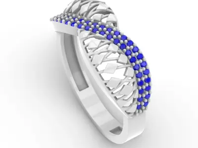 Jewelry Diamond Ring Model RG29 Free 3D print model