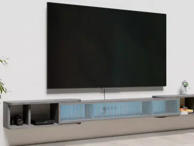 32 to 120 Retractable tv stand 3D model