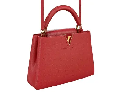 Louis Vuitton bag Capucines Red Leather 3D model